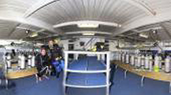 Scuba Dive Cairns Mike Ball Liveaboard Dive Deck - click to view a full description.